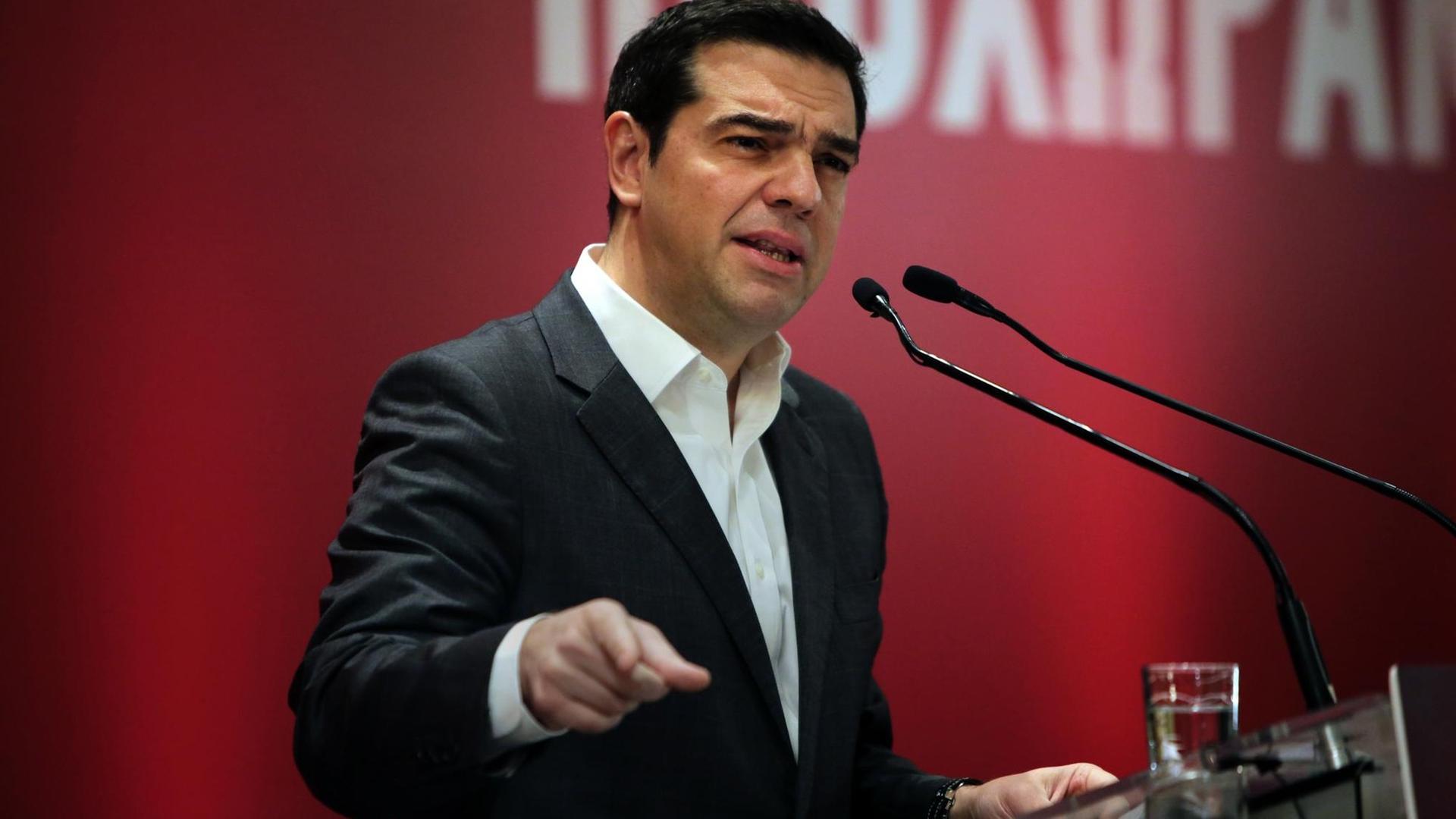 Alexis Tsipras, griechischer Ministerpräsident (11.02.2017). Alexis Tsipras, griechischer Ministerpräsident (11.02.2017).
