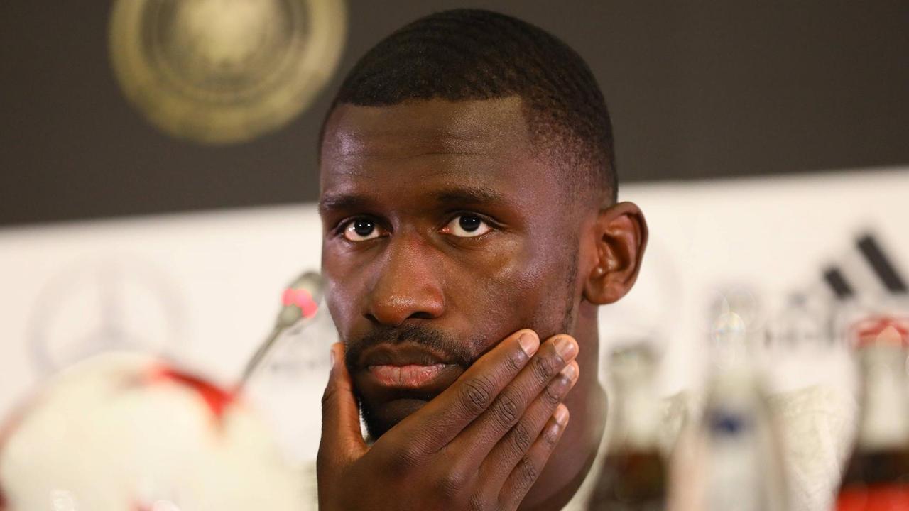 Fußball-Nationalspieler Antonio Rüdiger. Fußball-Nationalspieler Antonio Rüdiger.