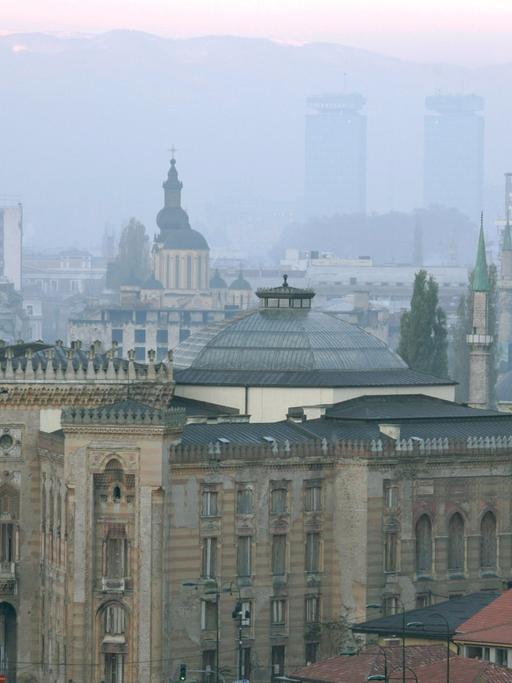 Blick auf Sarajevo, aufgenommen am 14.11.2006.