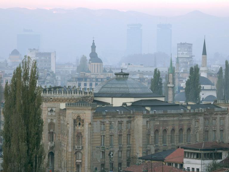 Blick auf Sarajevo, aufgenommen am 14.11.2006.