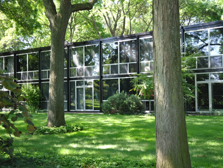 Der Lafayette Park, entworfen von Mies van der Rohe - eine Architekturperle in Detroit.