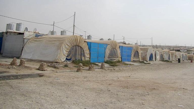Im Lager Kharbartu in Irakisch-Kurdistan reiht sich Zelt an Zelt. Im Lager Kharbartu in Irakisch-Kurdistan reiht sich Zelt an Zelt.