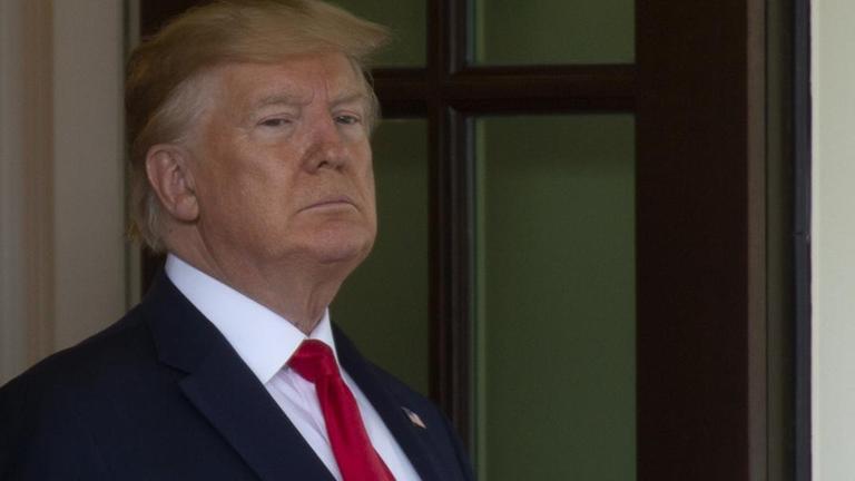 US-Präsident Donald Trump vor dem Weißen Haus in Washington US-Präsident Donald Trump vor dem Weißen Haus in Washington
