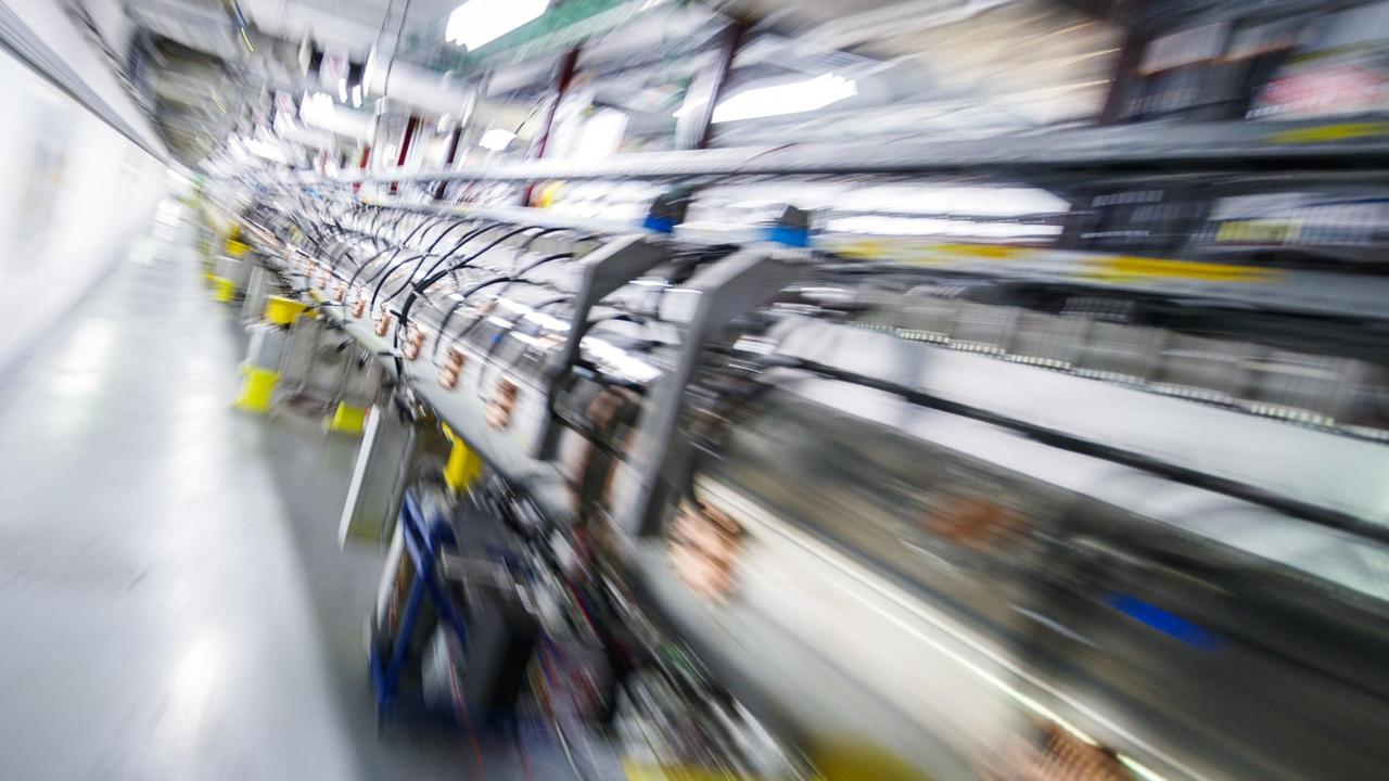The LINAC 4 linear accelerator is pictured before its inauguration ceremony at the CERN, the European Organization for Nuclear Research, in Meyrin near Geneva, Switzerland, Tuesday May 9, 2017. The LINAC 4 accelerator is the first of several tools being implemented by the CERN to provide brighter beams to the large hadron collider (LHC), targeting a ten fold increase by 2025 in order to achieve more precise and higher sensitivity measurements. The LINAC 4 linear accelerator is pictured before its inauguration ceremony at the CERN, the European Organization for Nuclear Research, in Meyrin near Geneva, Switzerland, Tuesday May 9, 2017. The LINAC 4 accelerator is the first of several tools being implemented by the CERN to provide brighter beams to the large hadron collider (LHC), targeting a ten fold increase by 2025 in order to achieve more precise and higher sensitivity measurements.