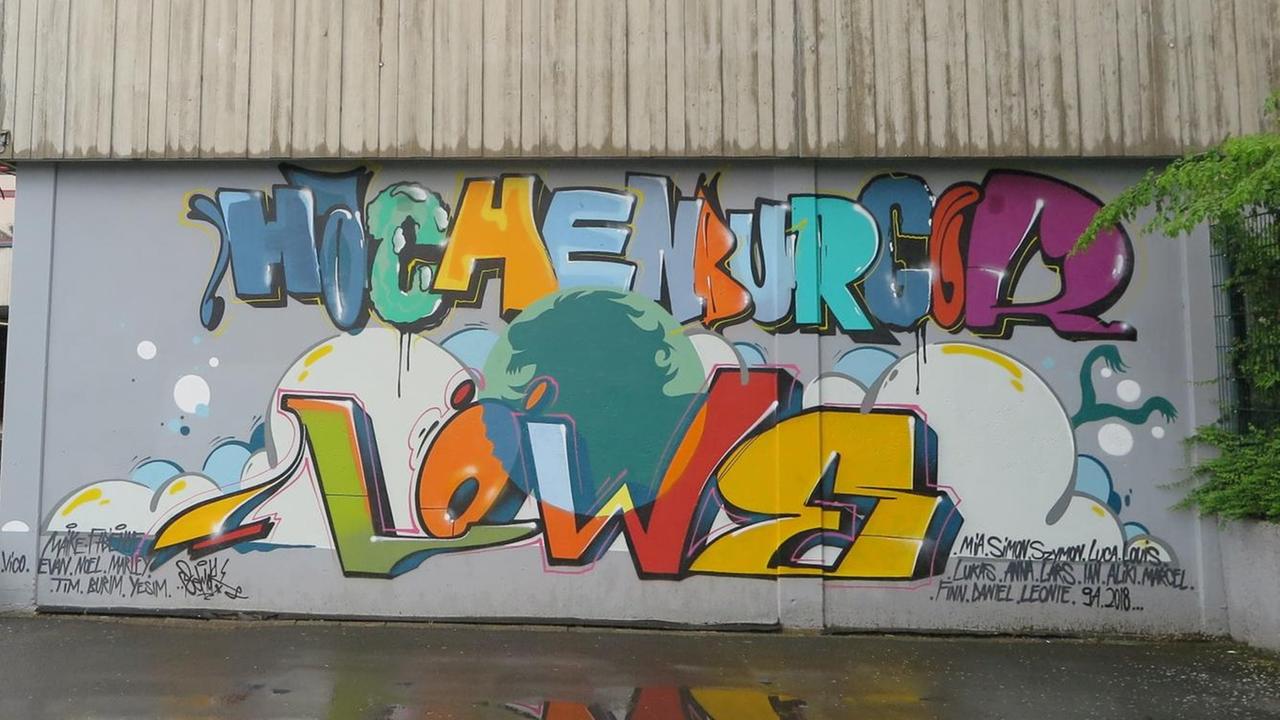 Graffiti Fachoberschule Hachenburger Löwe in Rheinland-Pfalz Graffiti Fachoberschule Hachenburger Löwe in Rheinland-Pfalz