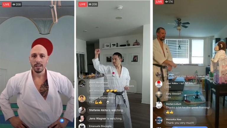 Digitales Karate-Training in Corona-Zeiten