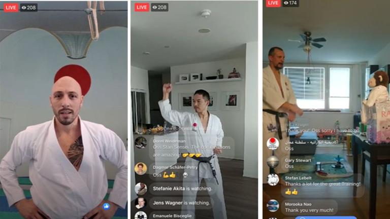 Digitales Karate-Training in Corona-Zeiten Digitales Karate-Training in Corona-Zeiten