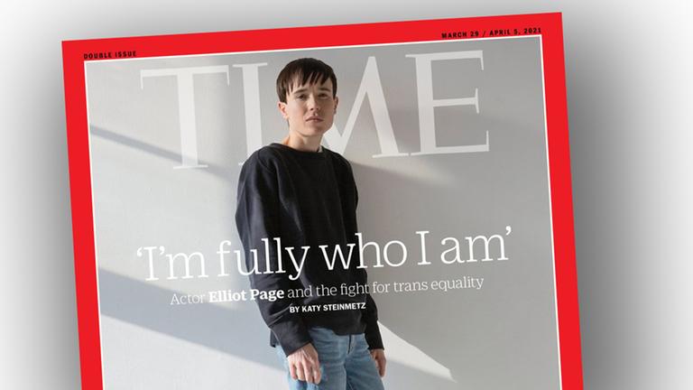 Elliot Page auf dem Titel-Blatt des Magazins "Time"