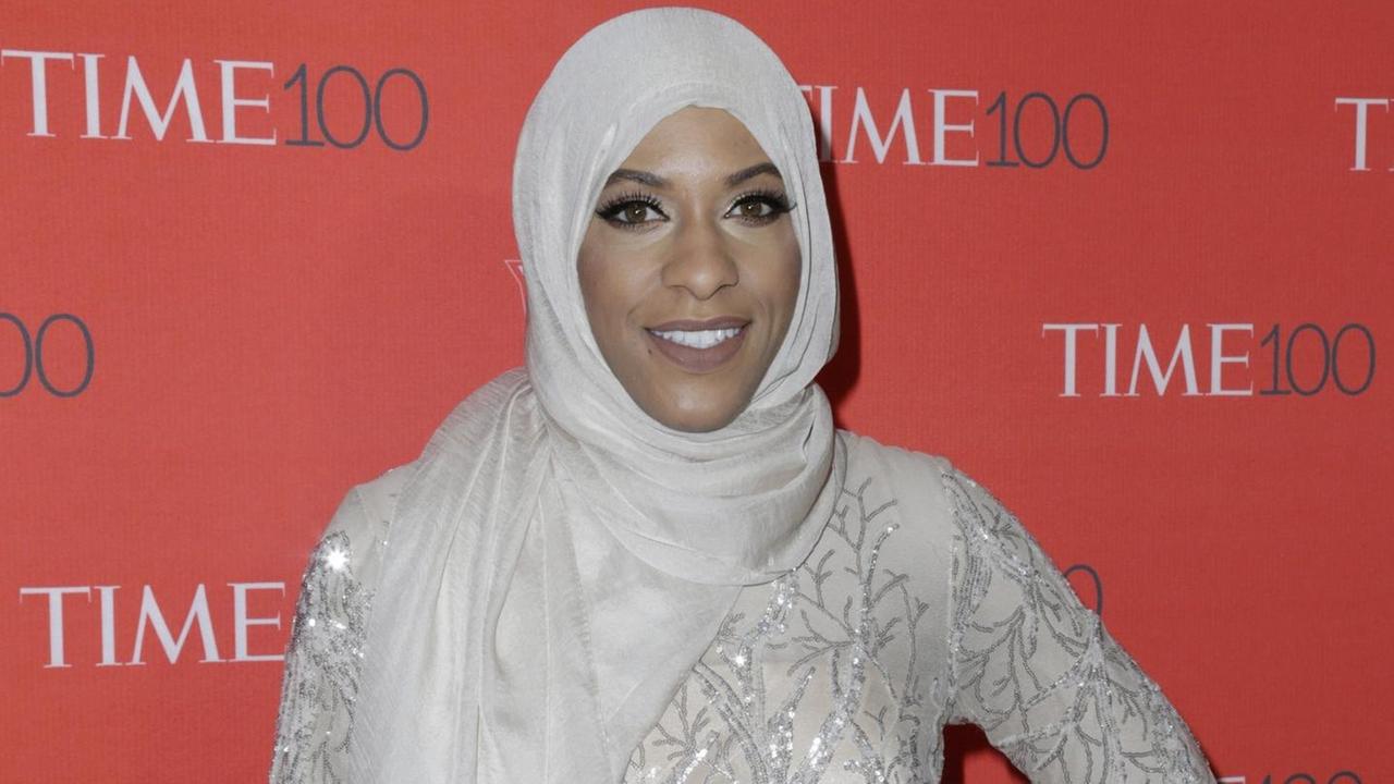 US-Fechterin Ibtihaj Muhammad bei einer Gala in New York US-Fechterin Ibtihaj Muhammad bei einer Gala in New York