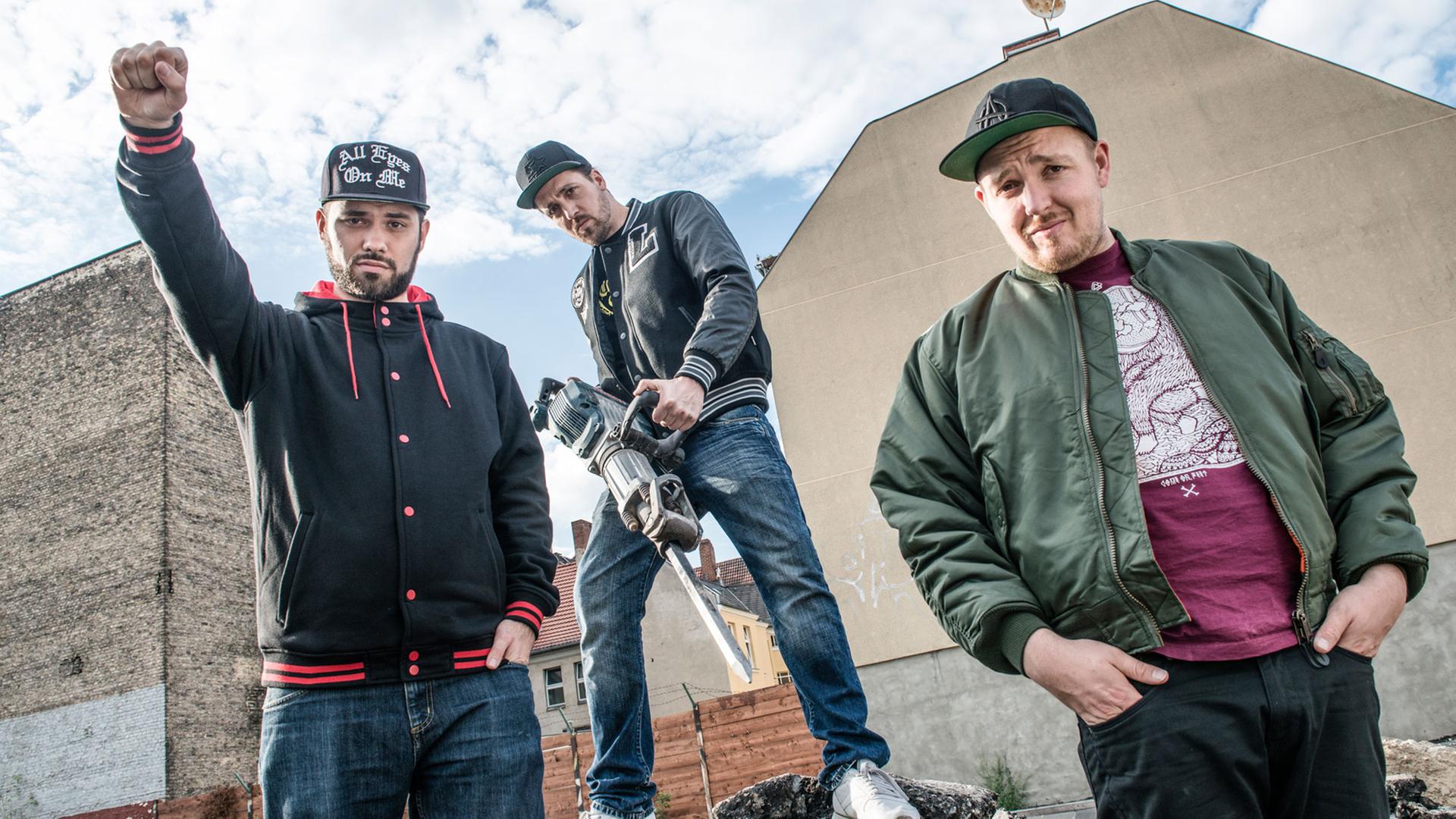 Die Hip-Hop-Band Antilopen Gang aus Aachen und Düsseldorf.