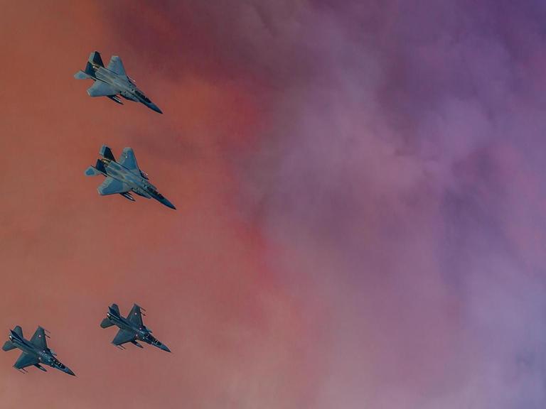 Lufteinheiten am Himmel