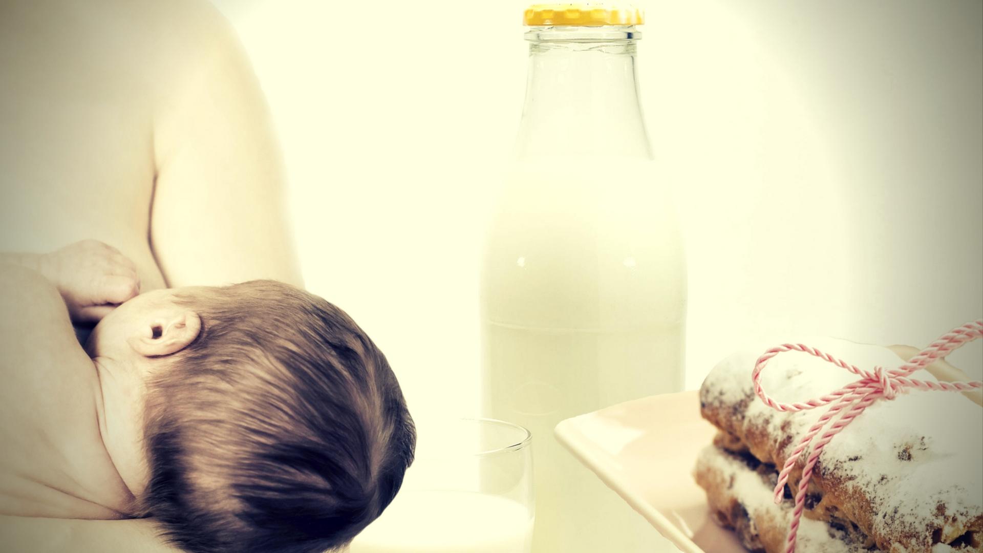 Muttermilch, Kuhmilch und Stollen. Muttermilch, Kuhmilch und Stollen.