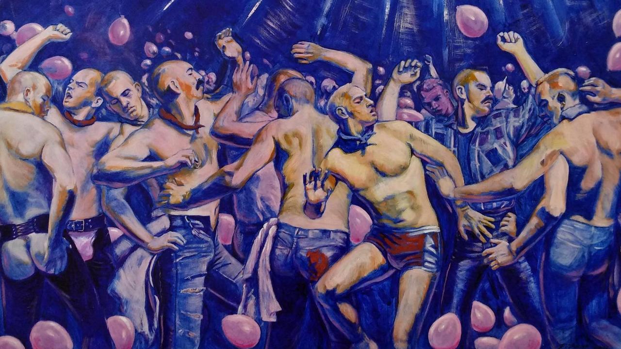 Tanzende homosexuelle Männer