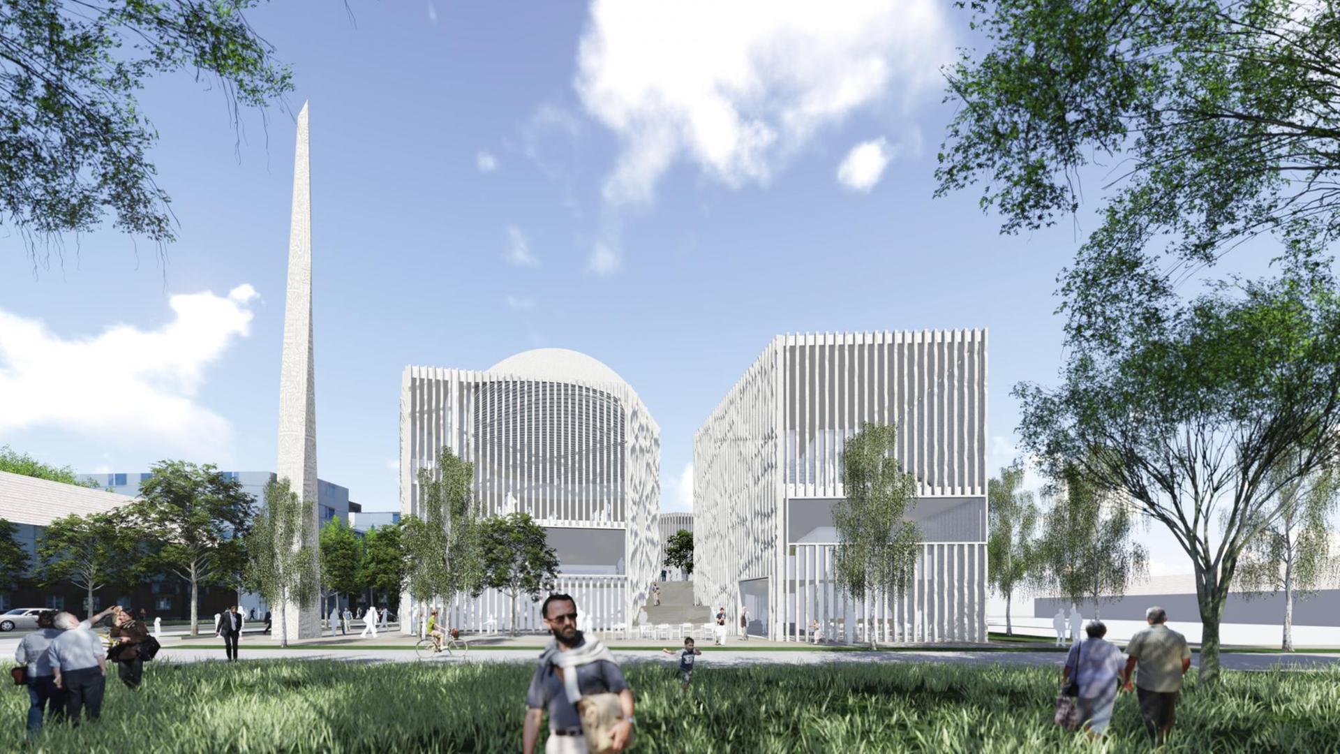Konzept des Architekten Alen Jasarevic für eine Moschee in München.