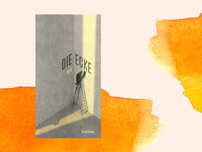 Cover des Buchs "Die Ecke" von der koreanischen Illustratorin ZO-O vor einem orangefarbenen Aquarellhintergrund