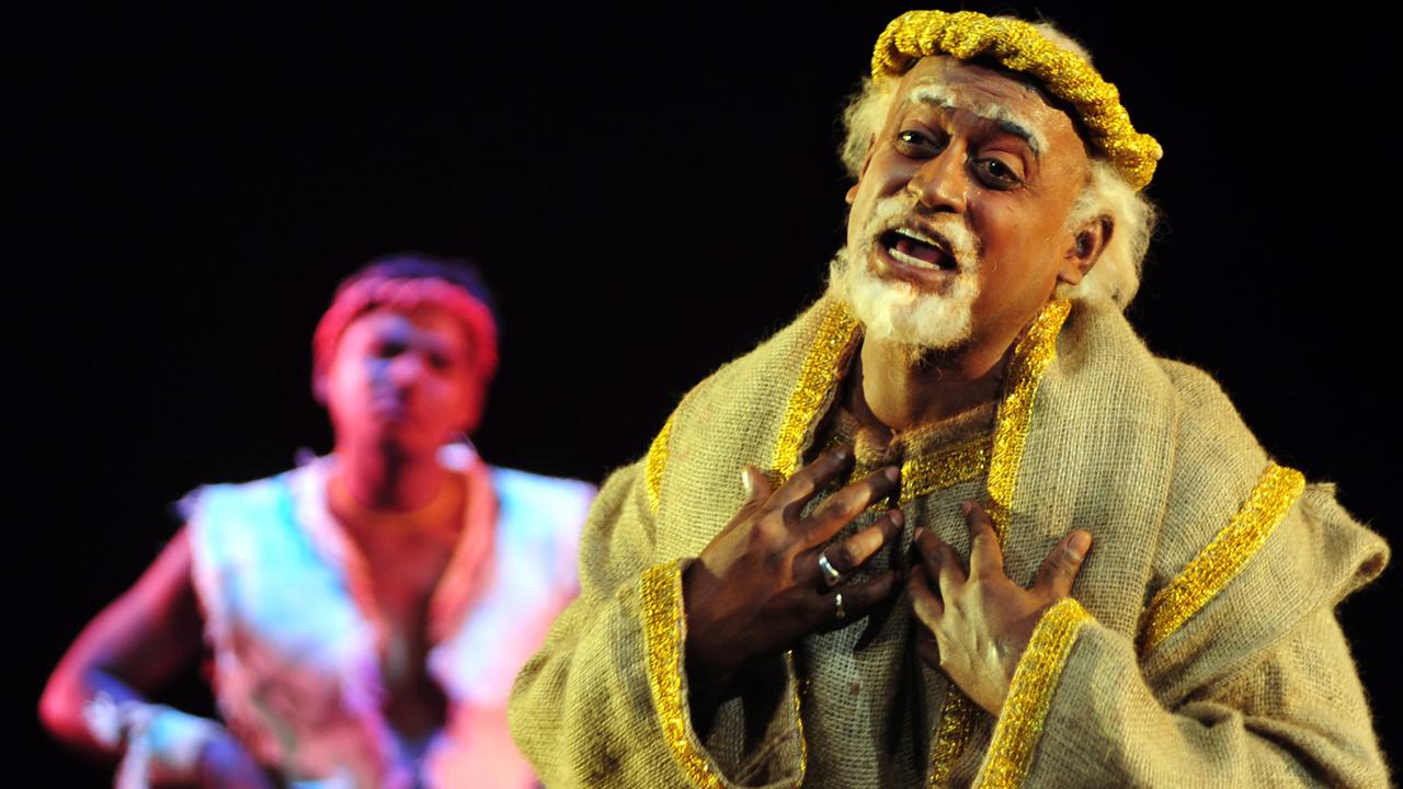 In Bangalore finden regelmäßig große Theaterfestivals statt, wie hier mit der Aufführung von "King Lear" 2012.