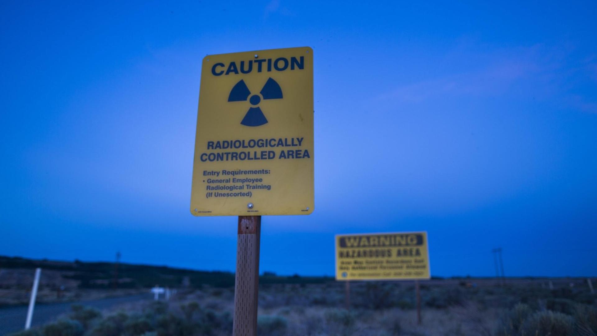 Das Gelände der ehemaligen Plutoniumfabrik Hanford Site in Hanford, Washington, USA, am 28. Mai 2015.
