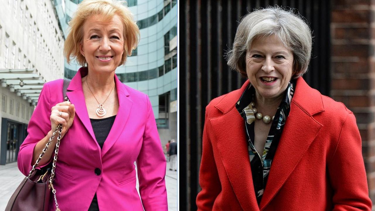 Andrea Leadsom und Theresa May (r.) konkurrieren um den Parteivorsitz der britischen Tories. Andrea Leadsom und Theresa May (r.) konkurrieren um den Parteivorsitz der britischen Tories.