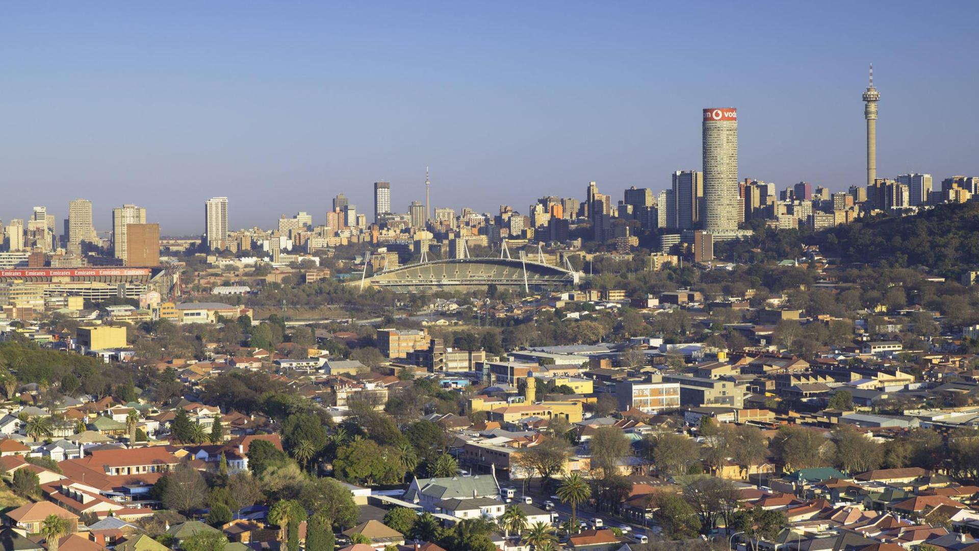 Blick über Johannesburg Blick über Johannesburg