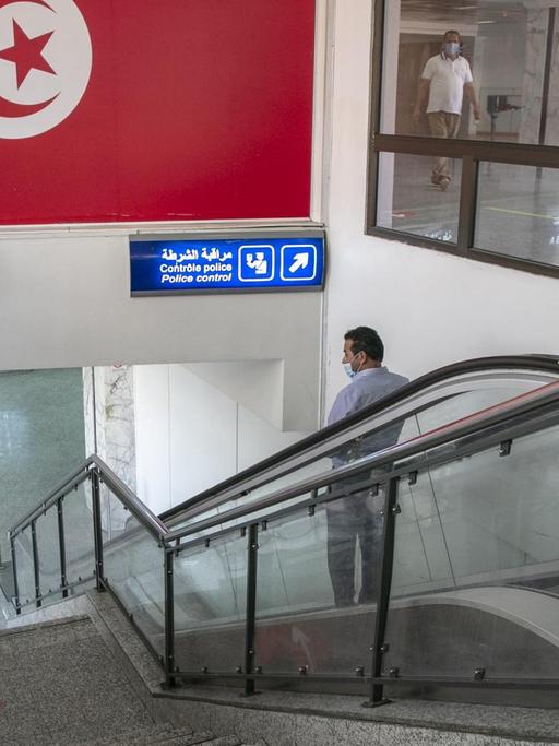 Die Vorbereitungen für die Wiedereröffnung des internationalen Flughafens werden im Rahmen des Normalisierungsprozesses am 2. Juni 2020 in Tunis, Tunesien, fortgesetzt.
