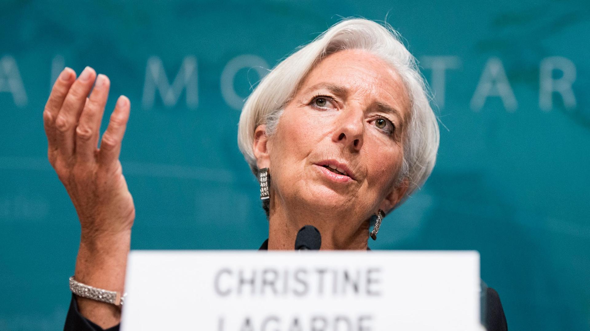 Christine Lagarde, Direktorin des Internationalen Währungsfonds Christine Lagarde, Direktorin des Internationalen Währungsfonds