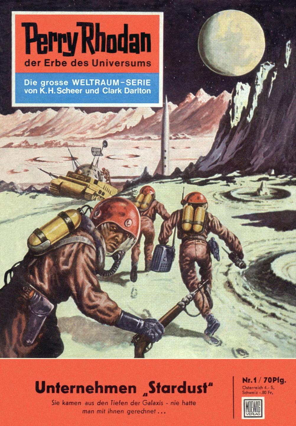 Das erste Cover der Perry Rhodan-Reihe. Das erste Cover der Perry Rhodan-Reihe.