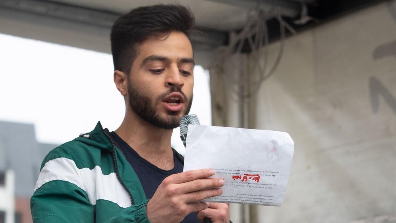 Amin Al Magrebi spricht bei Innenministerkonferenz in Kiel Amin Al Magrebi spricht bei Innenministerkonferenz in Kiel