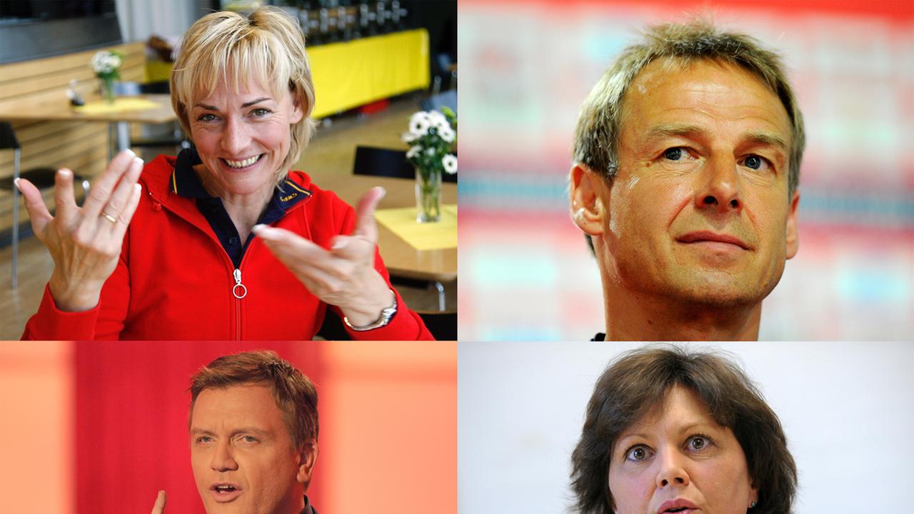 Jahrgang 1964: Heike Drechsler, Jürgen Klinsmann, Hape Kerkeling und Ilse Aigner Jahrgang 1964: Heike Drechsler, Jürgen Klinsmann, Hape Kerkeling und Ilse Aigner