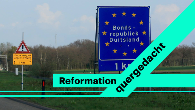 Grenzübergang Deutschland - Niederlande in der Nähe von Gennep, Provinz Limburg