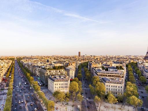Panorama der französischen Hauptstadt Paris.