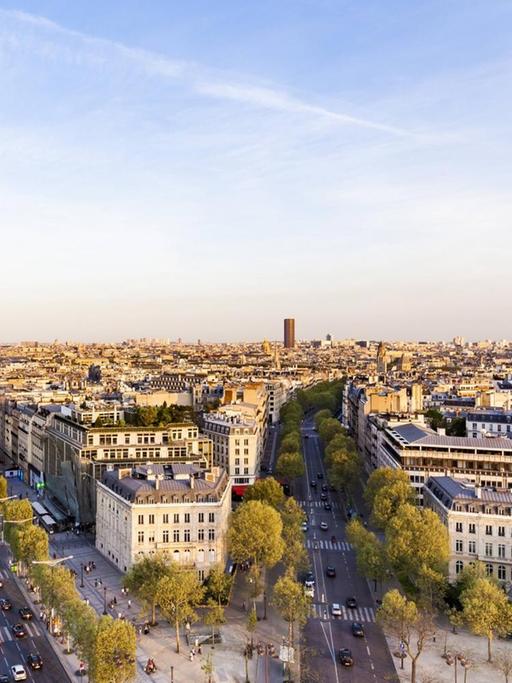 Panorama der französischen Hauptstadt Paris.