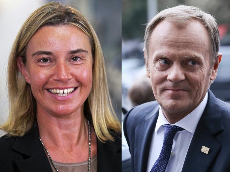 Der Pole Donald Tusk wird neuer EU-Ratspräsident und die Italienerin Federica Mogherini nächste EU-Außenbeauftragte