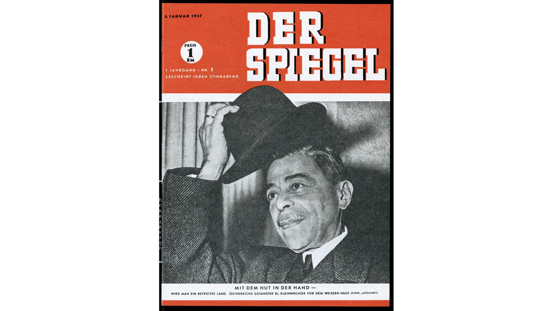 Das Cover der ersten Ausgabe des "SPIEGEL" am 4.1.1947 Das Cover der ersten Ausgabe des "SPIEGEL" am 4.1.1947