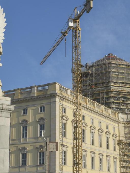 Westfassade des Humboldtforums in Berlin Mitte.