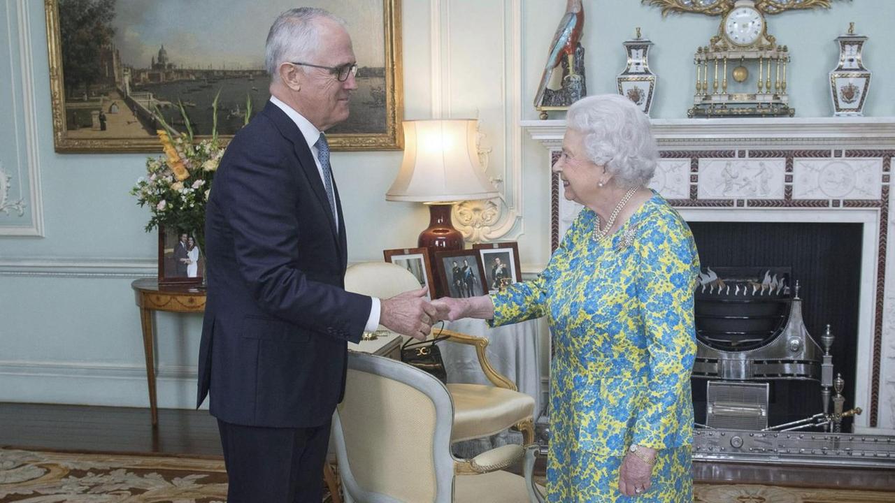 Die Queen und Australiens Ministerpräsident Malcolm Turnbull Die Queen und Australiens Ministerpräsident Malcolm Turnbull