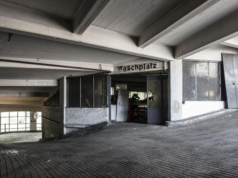 Innenansicht der Kant-Garagen in Berlin