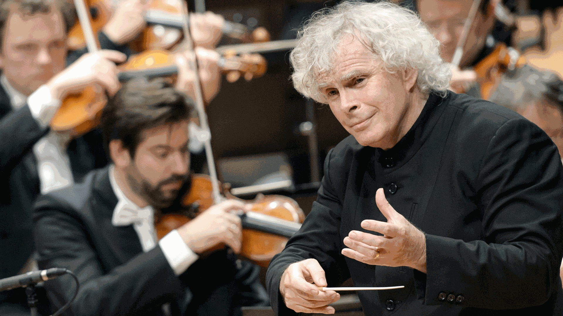 Der Dirigent Simon Rattle Der Dirigent Simon Rattle