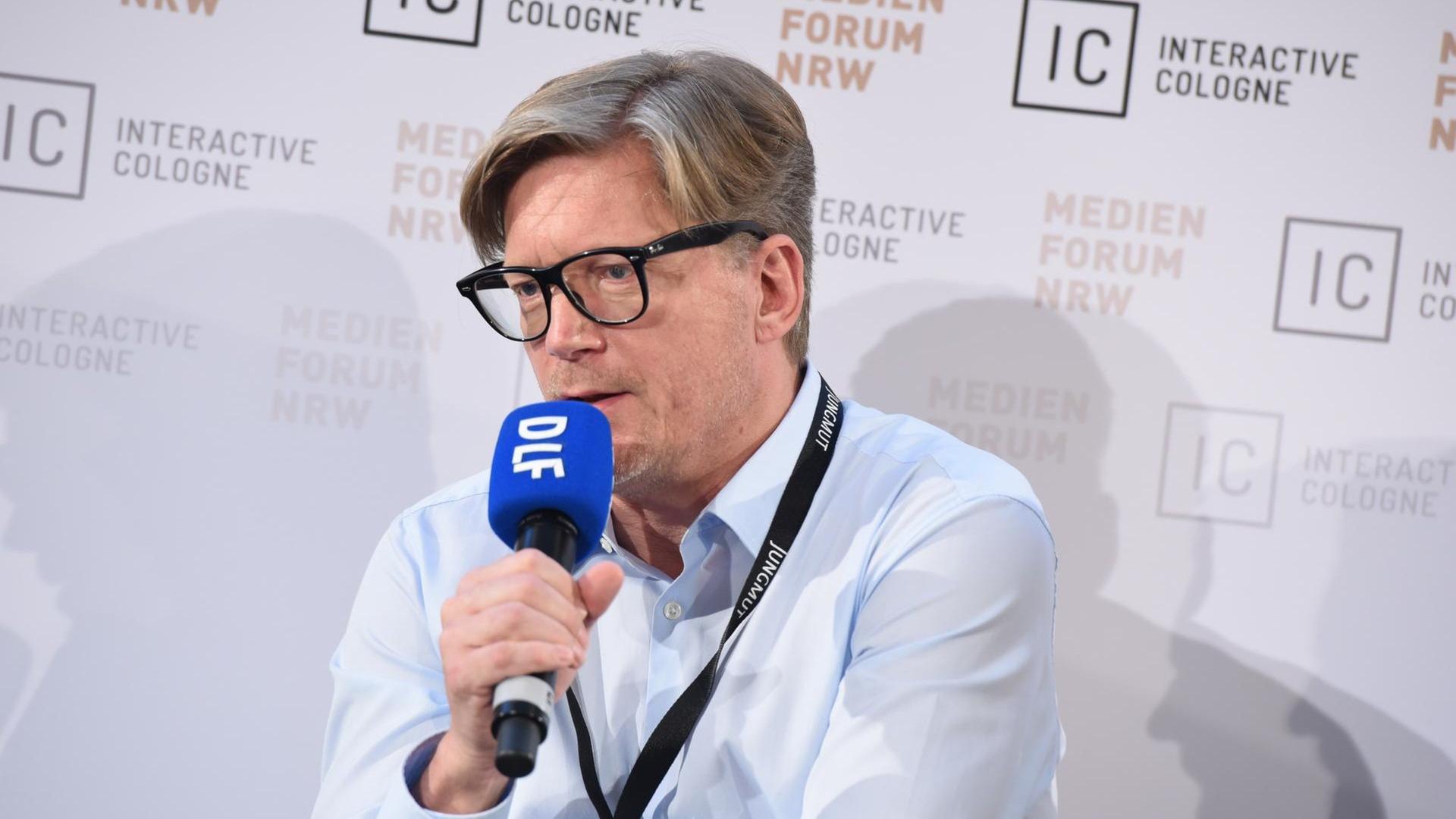 Andreas Peter Weber, Programmdirektor Deutschlandfunk spricht am 10.06.2015 in K