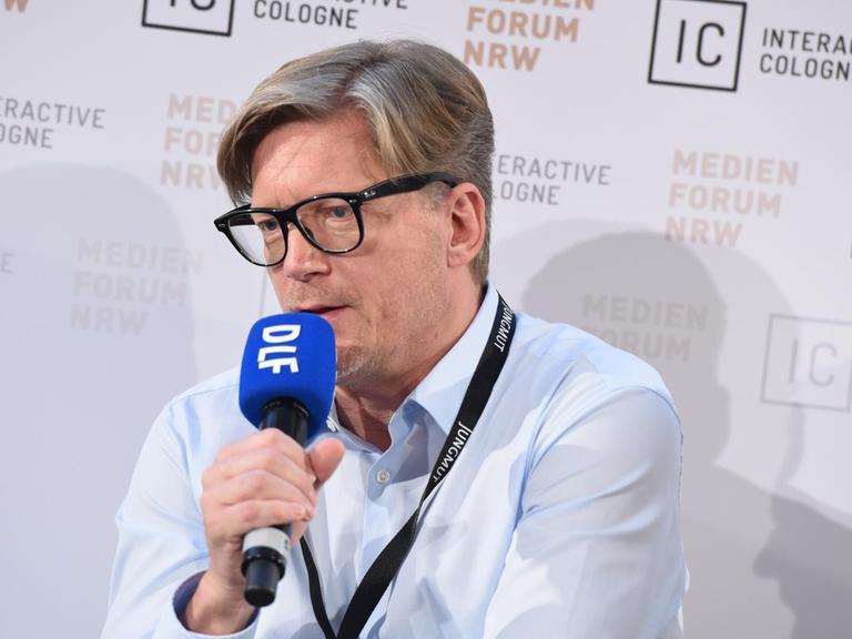 Andreas Peter Weber, Programmdirektor Deutschlandfunk spricht am 10.06.2015 in K