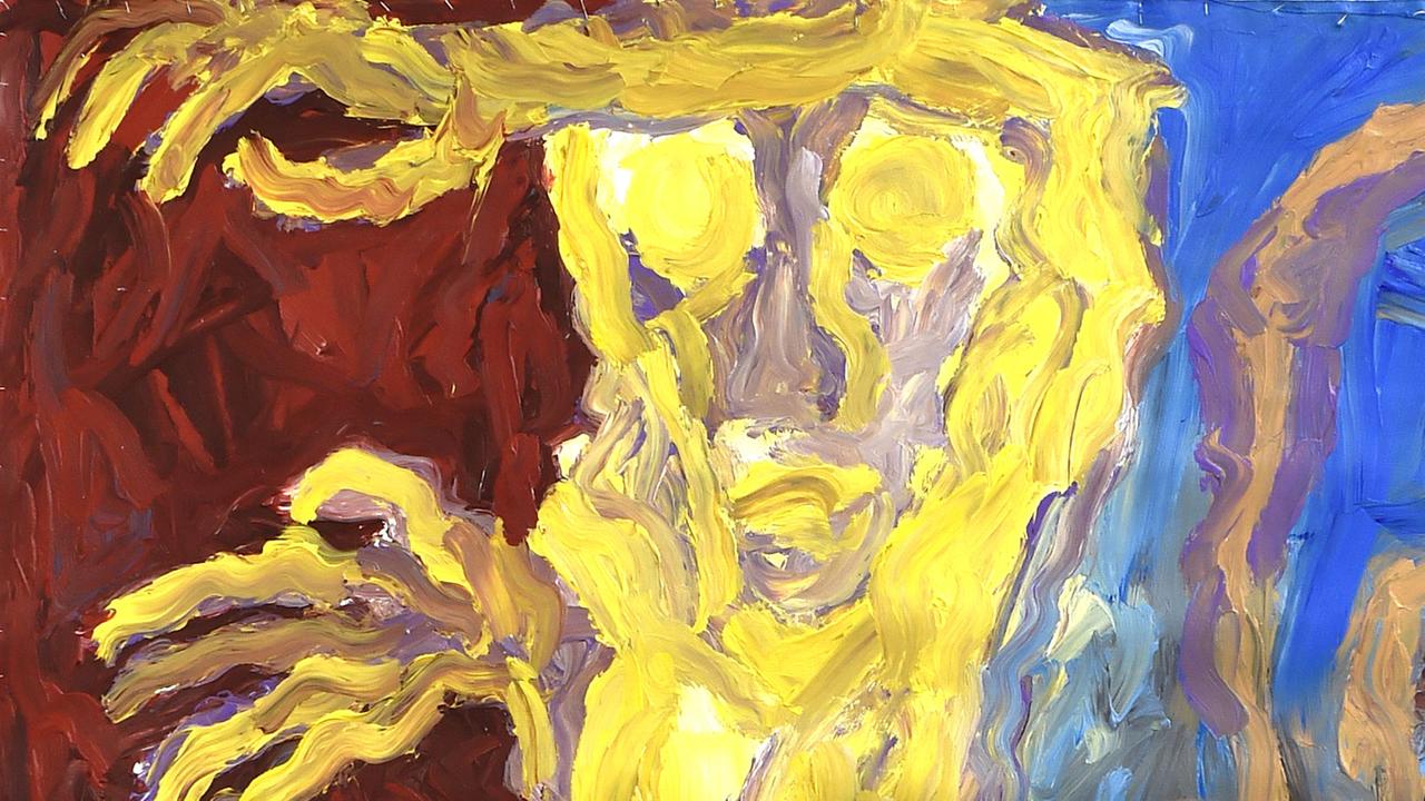 Ausschnitt eines Gemäldes von Rosemarie Koczy in der Recklinghäuser Ausstellung Ausschnitt eines Gemäldes von Rosemarie Koczy in der Recklinghäuser Ausstellung