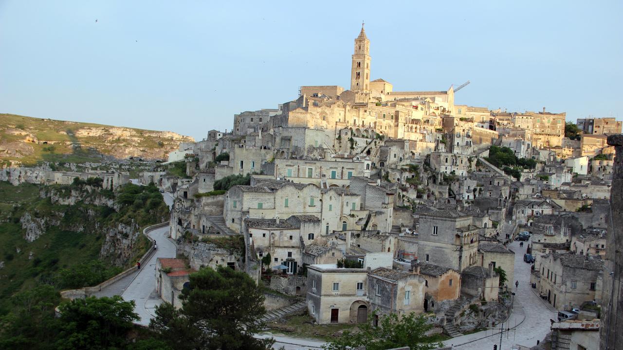 Blick auf die Felsenstadt Matera Blick auf die Felsenstadt Matera
