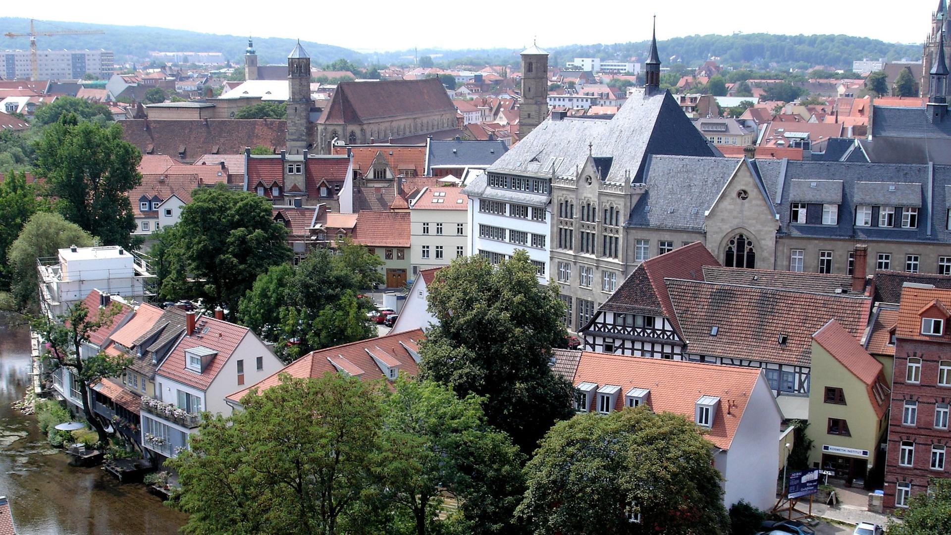 Erfurt von oben Erfurt von oben