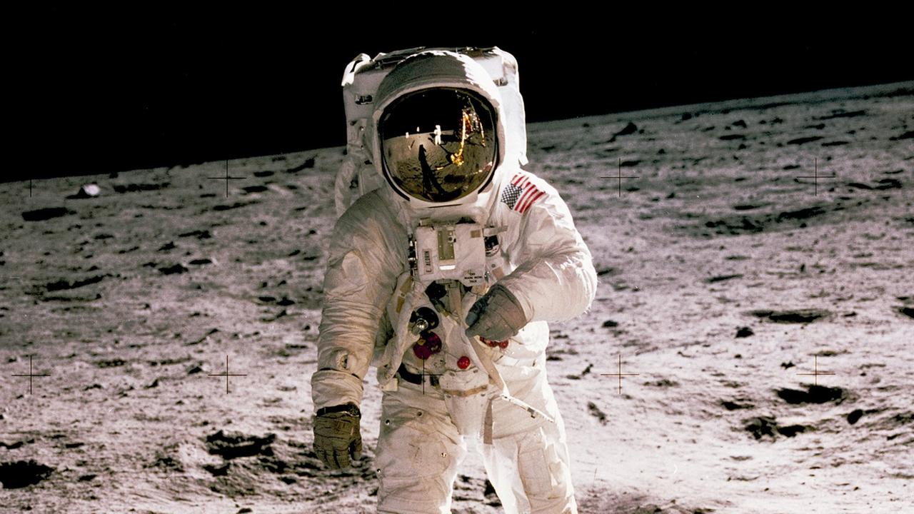 20. Juli 1969 - Astronaut Buzz Aldrin auf dem Mond