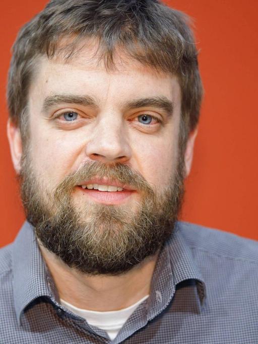 Der Schriftsteller Matthias Nawrat auf der Leipziger Buchmesse 2019.