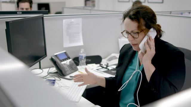 Maggie Haberman, Korrespondentin der "New York Times" für das Weiße Haus, beim Telefonat mit Donald Trump