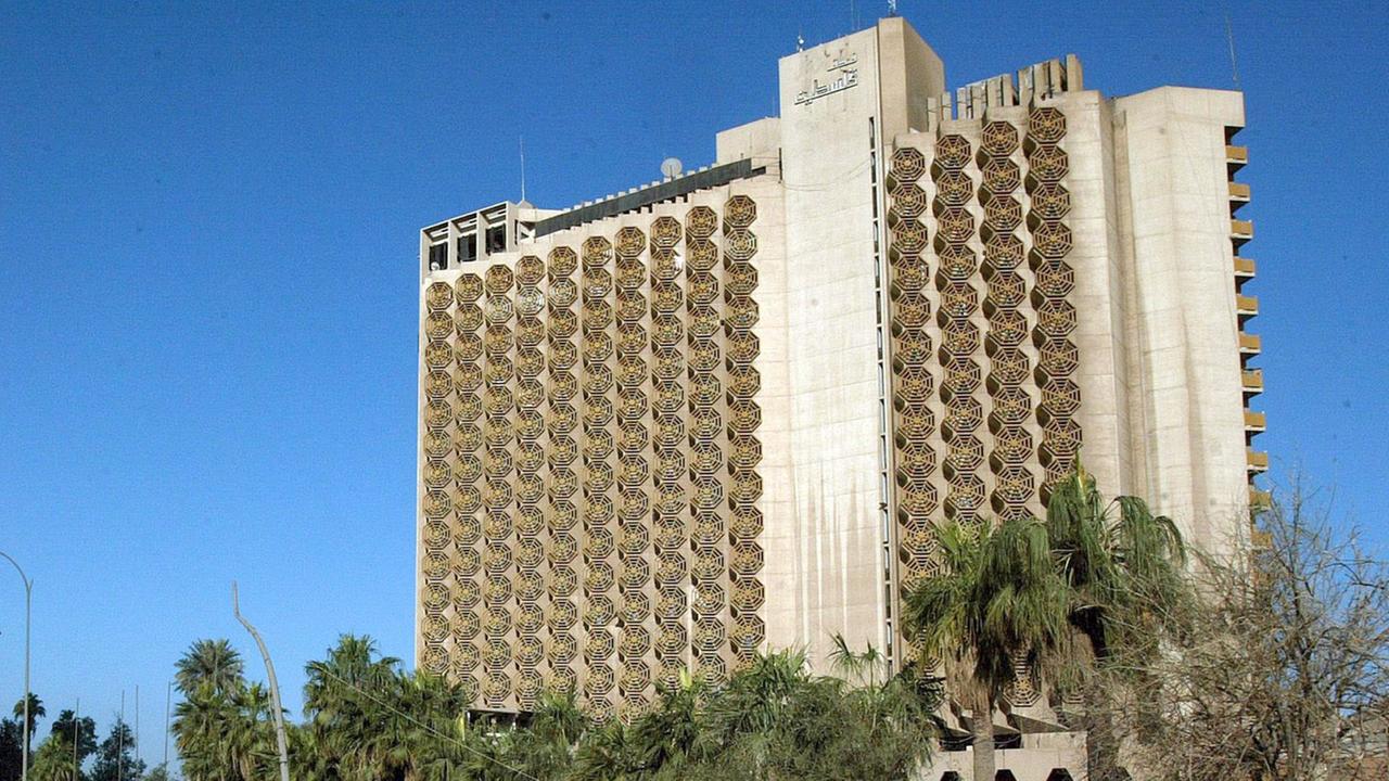 Das Palestine Hotel in Bagdad 2005