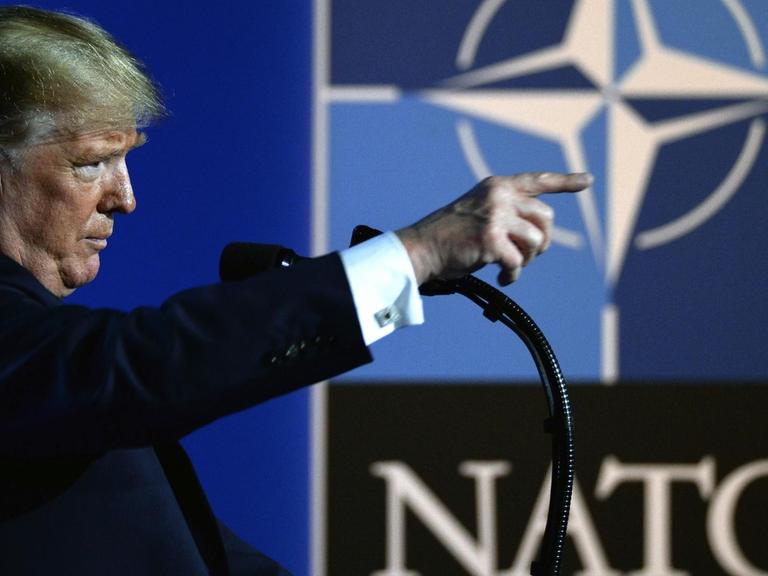 US-Präsident Donald Trump auf dem Nato-Gipfel in Brüssel (Juli 2018).