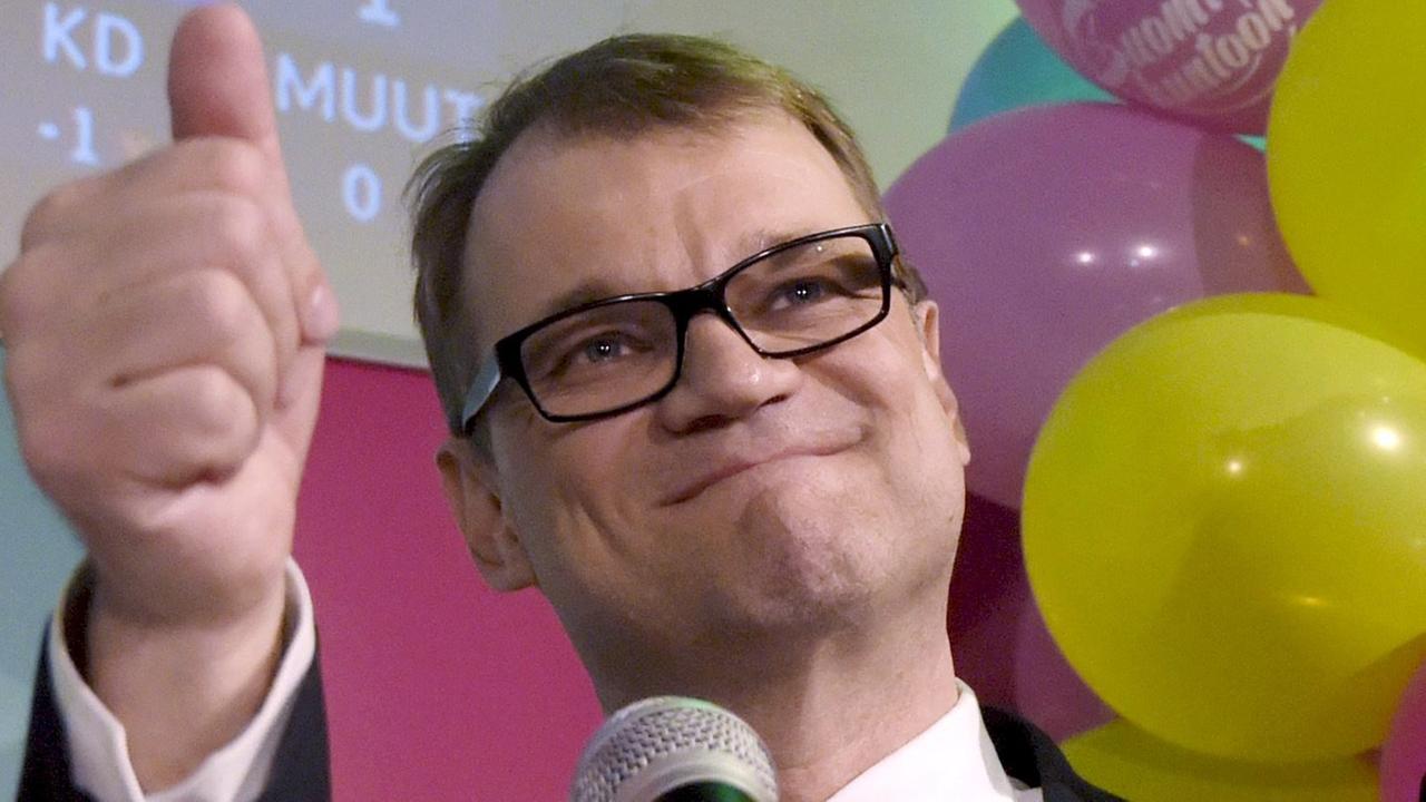 Juha Sipilä, Vorsitzender der Zentrumspartei in Finnland Juha Sipilä, Vorsitzender der Zentrumspartei in Finnland