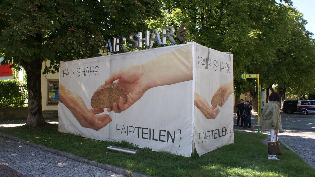 Der Fair-Share-Container in Salzburg.