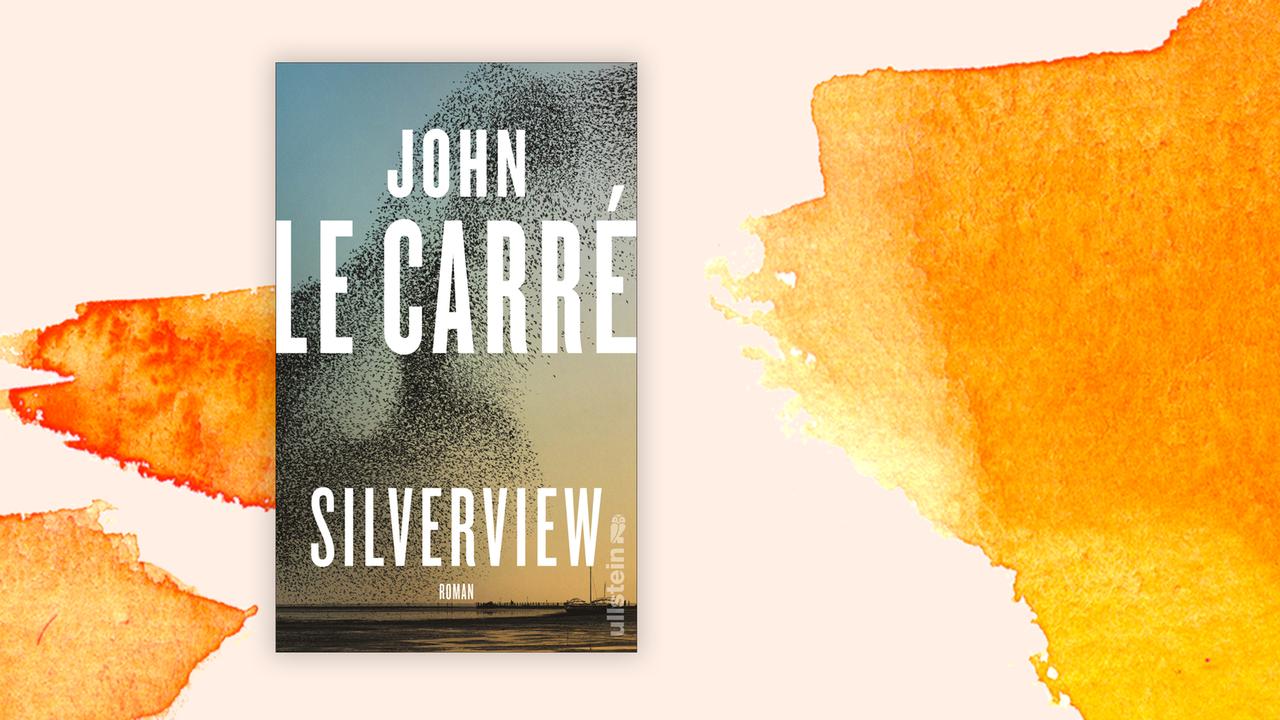 Das Cover des Krimis von John le Carré, "Silverview", auf orange-weißem Grund. Das Buch ist auf der Krimibestenliste von Deutschlandfunk Kultur im November 2021.